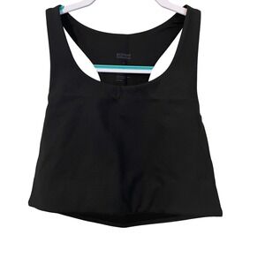 Girlfriend Collective Black Paloma Racerback Sports Bra Size S NWT